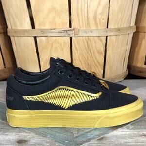 Vans Harry Potter Old Skool Golden Snitch Black Canvas Gold Sneakers Youth 5